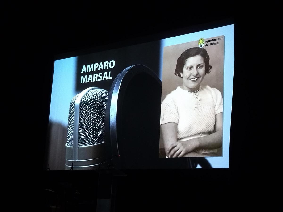 Amparo Marsal, una de las pioneras de la radio en Dénia