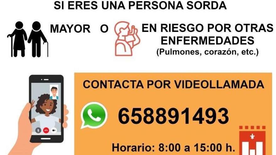 El Ayuntamiento de Elda ofrece asistencia por vídeollamada a las personas sordas mayores o en riesgo