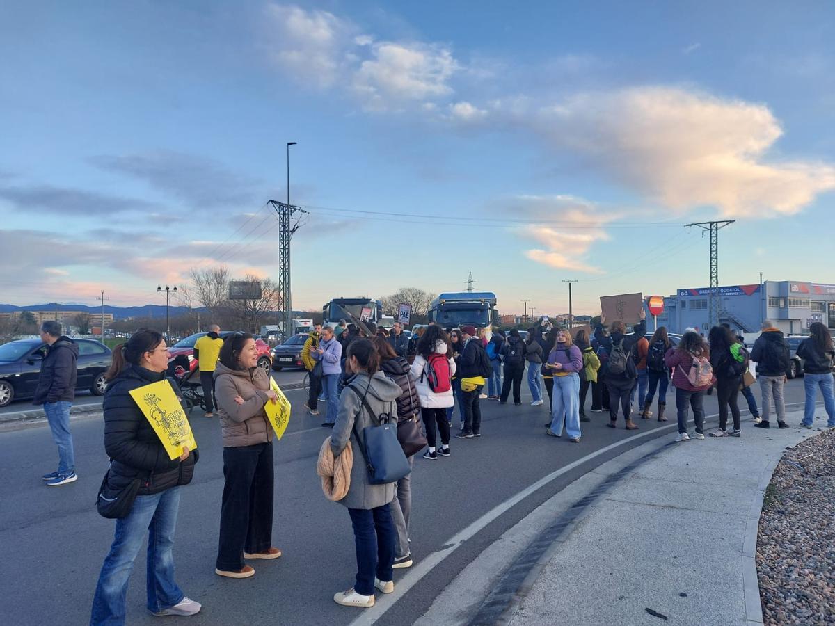 Les imatges de la vaga de professors a Salt