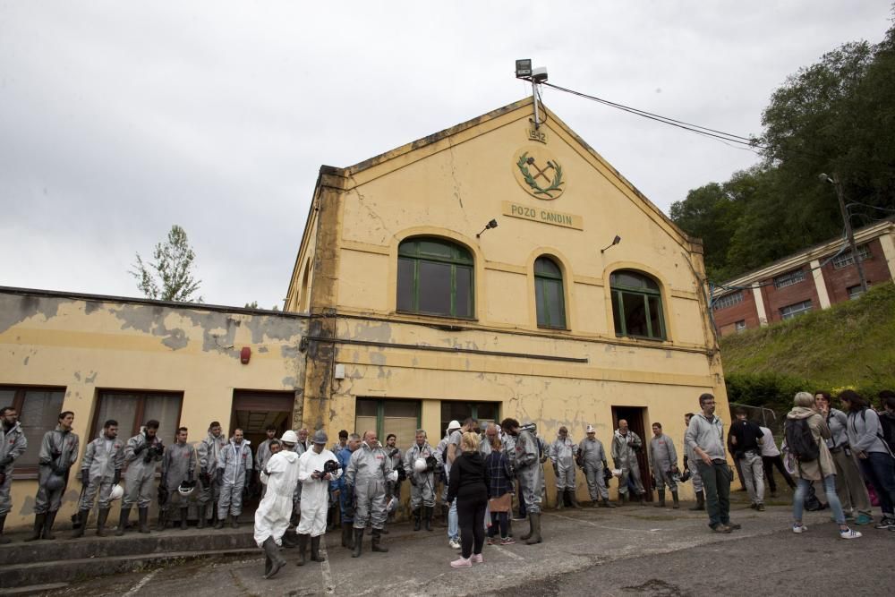 Rodaje de “La Zona” en e Pozo Candín de Hunosa