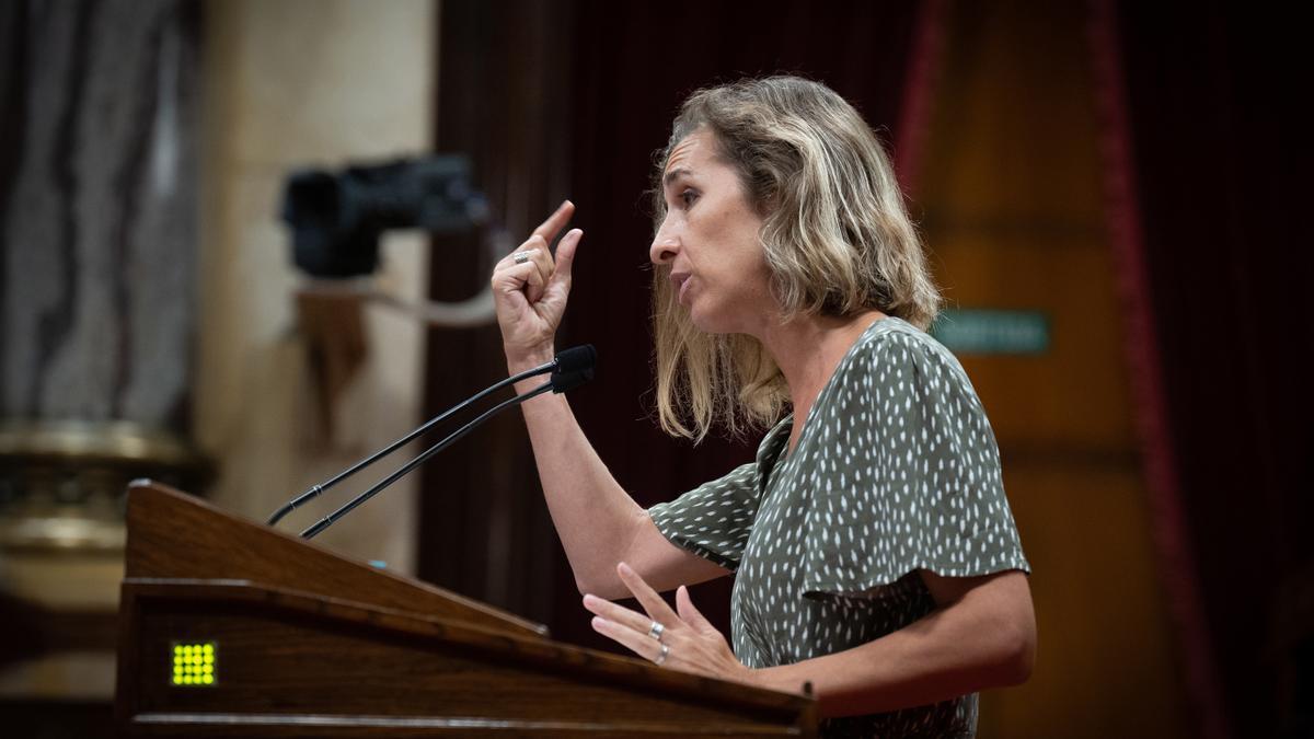 Archivo - La diputada de la CUP en el Parlament Laia Estrada