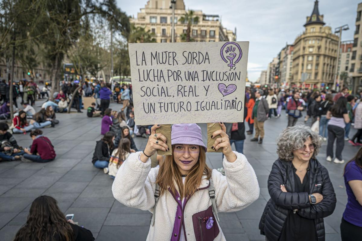 Manifestación del 8M en Barcelona