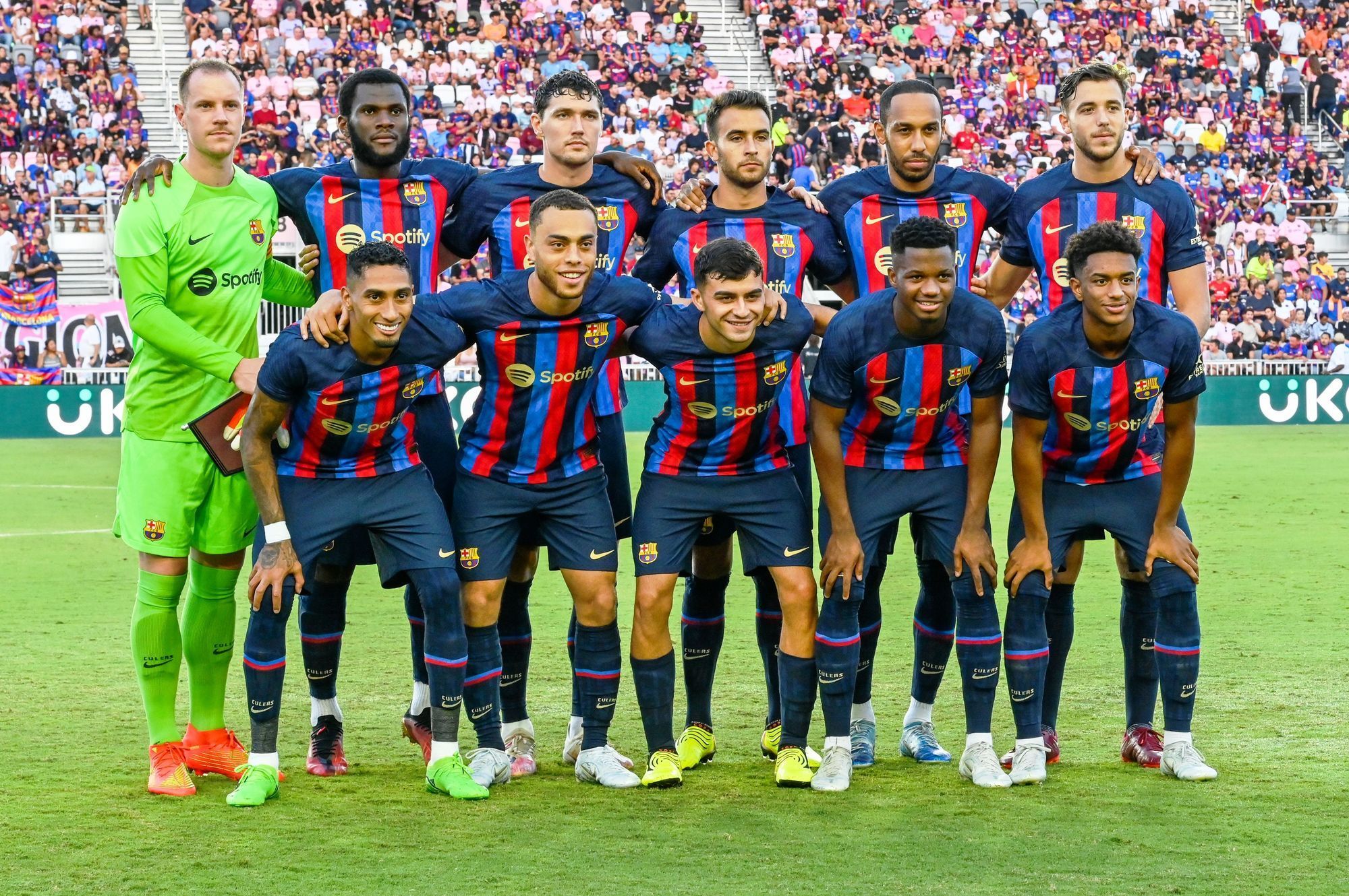 El Barcelona en su primer partido de pretemporada en Estados Unidos