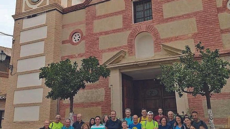 Participantes en el hermanamiento Málaga Córdoba por el camino mozárabe.