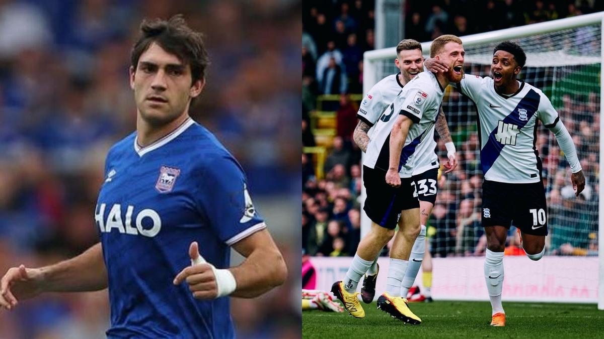 Iván Azón y Carlos Vicente con sus respectivos equipos.