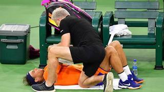 Nadal vuelve a entrenar cuatro semanas después de su lesión