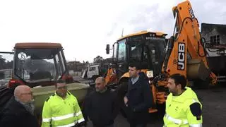 A Estrada se prepara para el temporal con provisión de sal y maquinaria