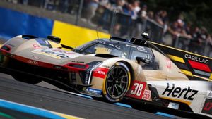 Cadillac número 38 rodando en Le Mans