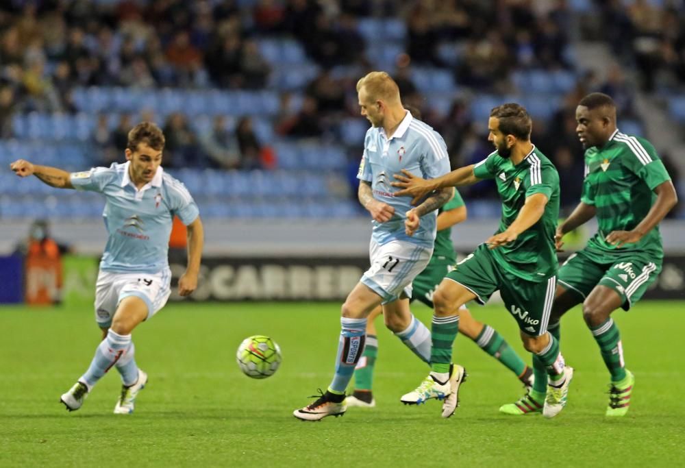 Un gol de Pablo Hernández le vale al Celta para firmar las tablas ante los verdiblancos, que se habían adelantado por medio de N''Diaye