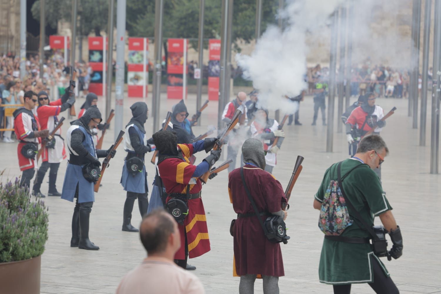 Trabucà en el centro de València