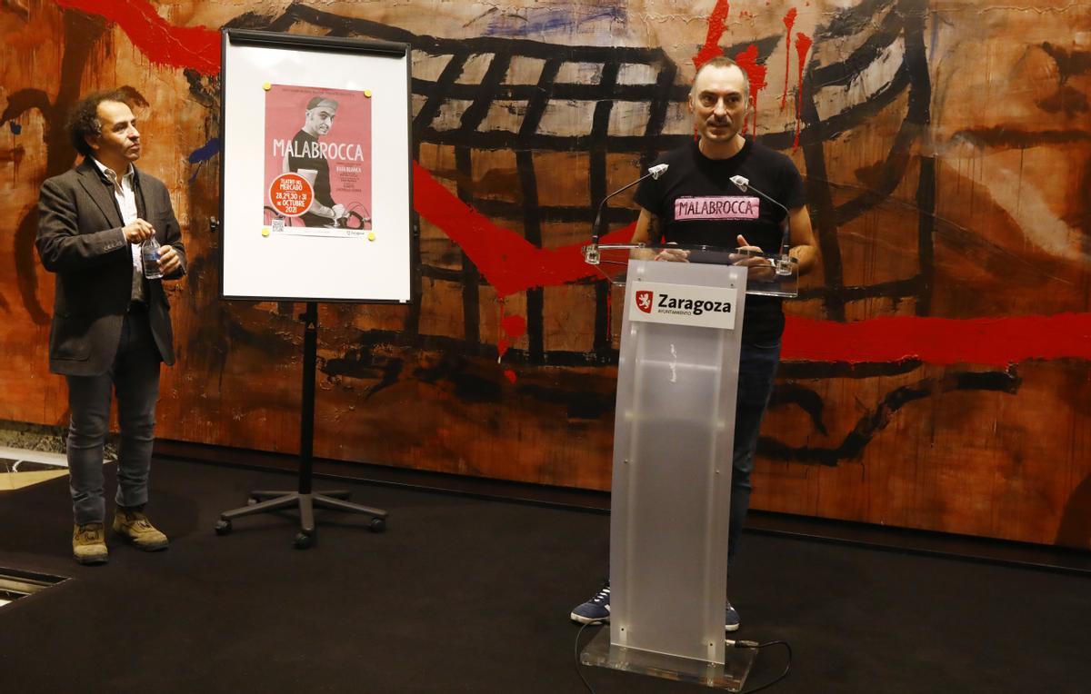 Alberto Castrillo-Ferrer y Rafa Blanca, en el Teatro Principal de Zaragoza.