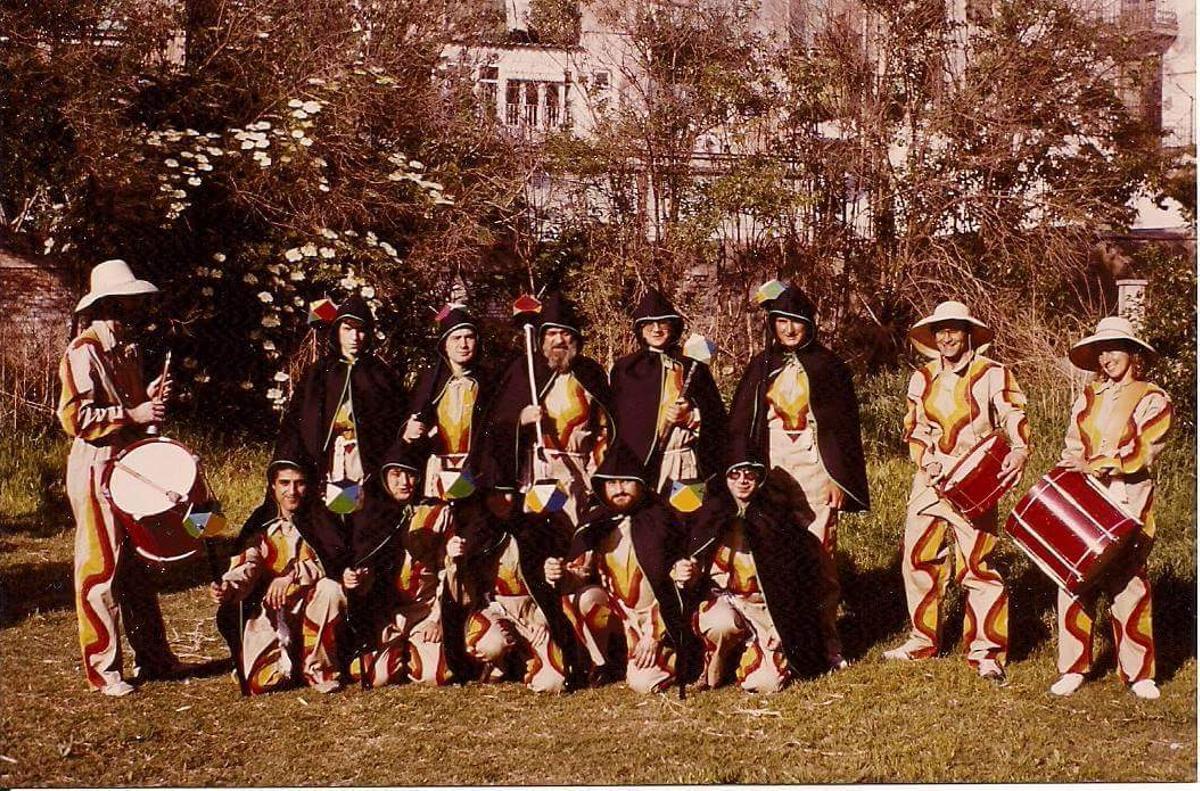 Els Diables de Manresa en una foto de començaments del 1986