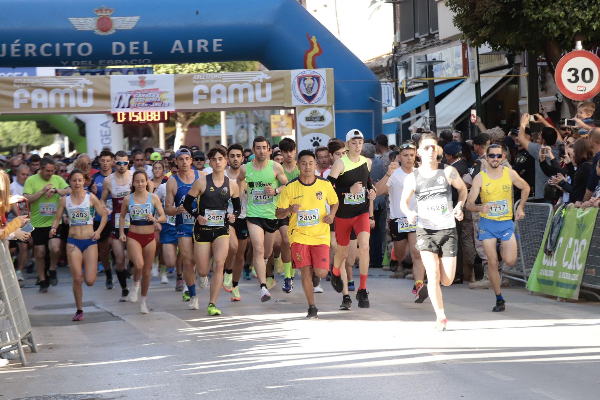 Carrera Base de Alcantarilla: Salida