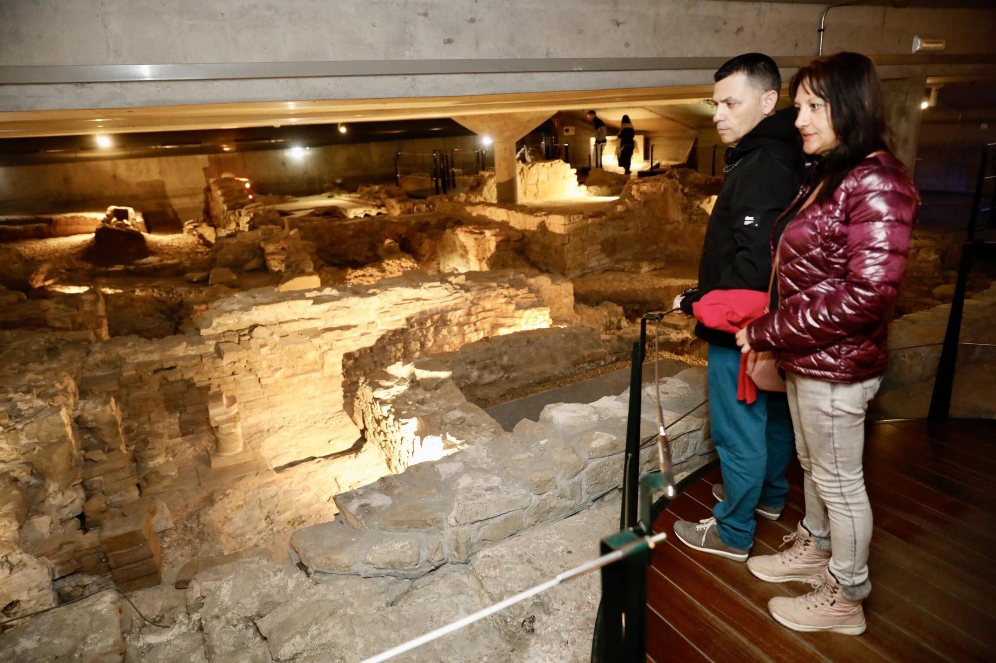 Las Termas Romanas, el museo más visitado de Gijón en 2023, en imágenes