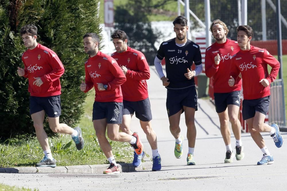 Entrenamiento del Sporting