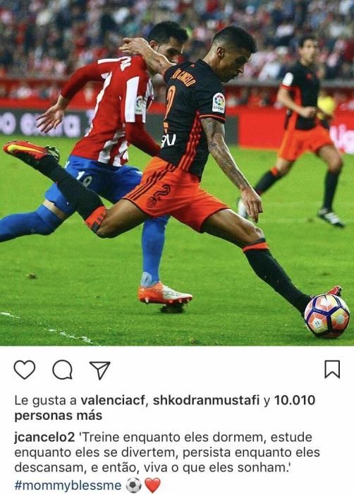 Los mensajes de Cancelo a su madre