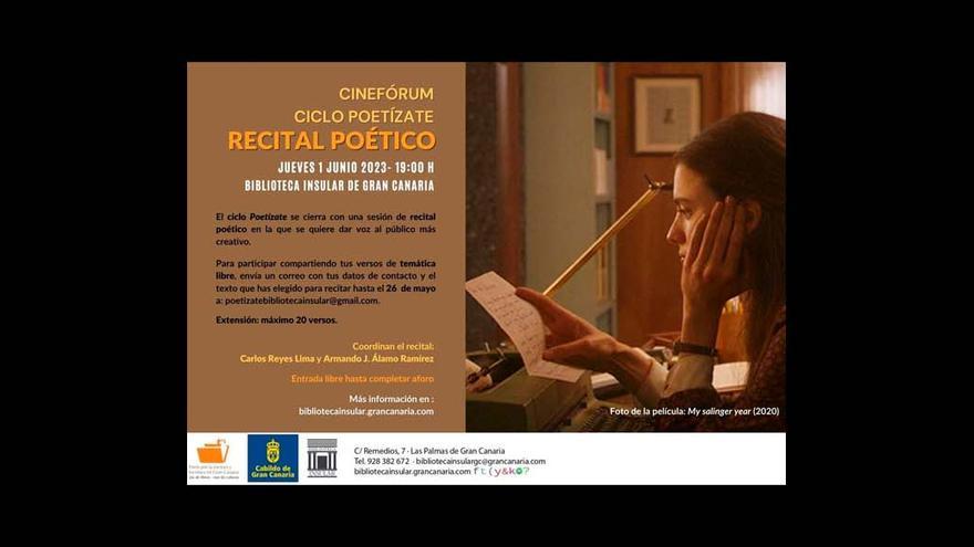 Cinefórum Ciclo Poetízate - Recital poético