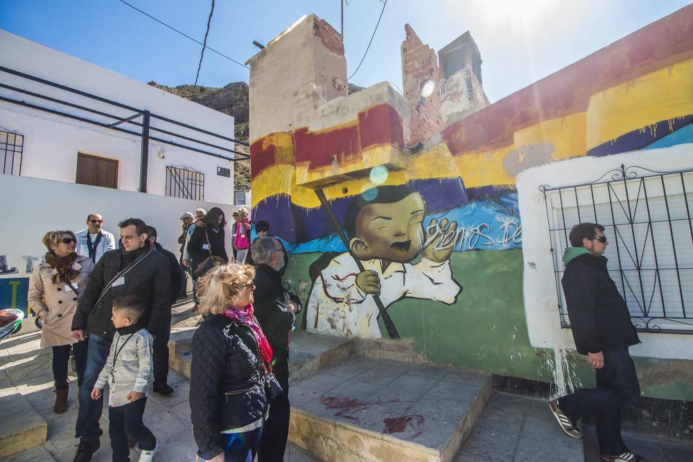 La cita se completó con una jornada gastronómica tras finalizar el recorrido por el museo al aire libre