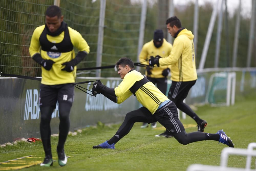 Entrenamiento del Celta en A Madroa