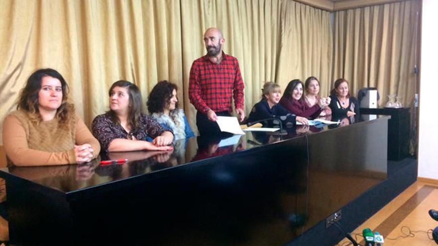 Comparecencia de los trabajadores de juzgados esta mañana. //FDV