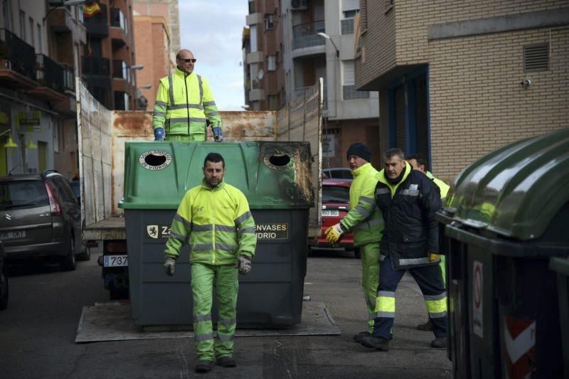 Nuevo incendio de contenedores en el Arrabal