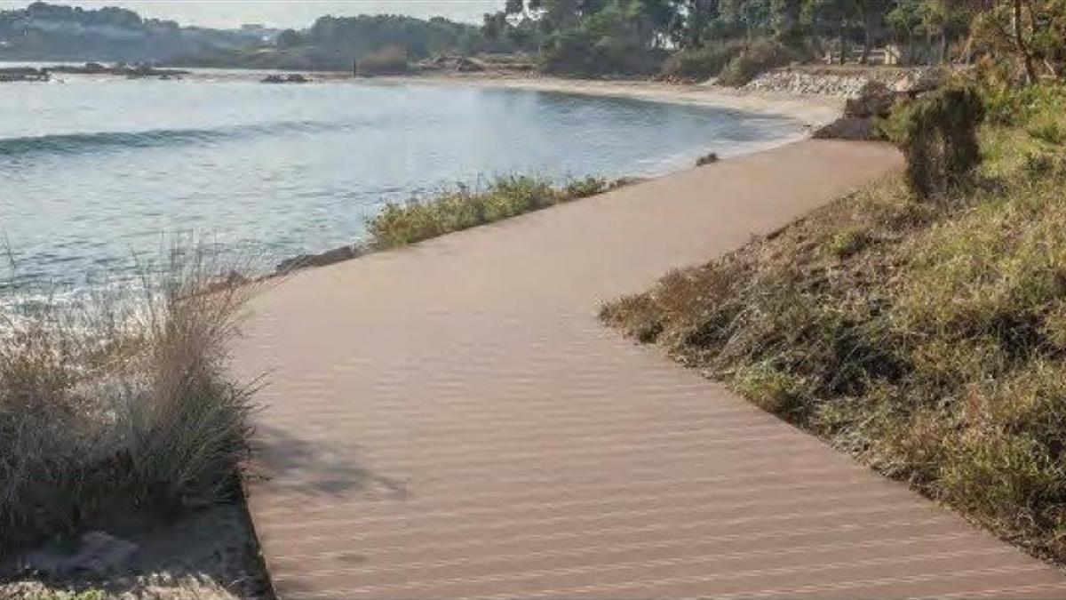 Imagen facilitada por el Ayuntamiento de Ibiza de cómo quedará la pasarela