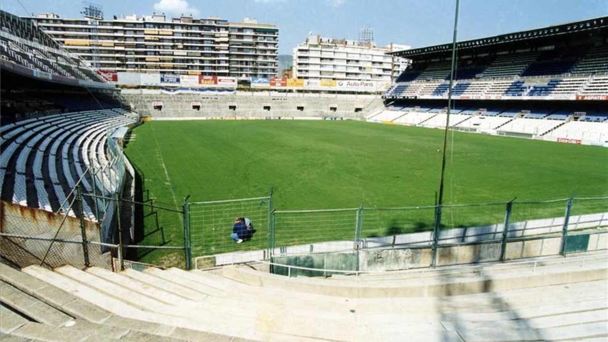 El estadio del Espanyol fue derribado en 1997