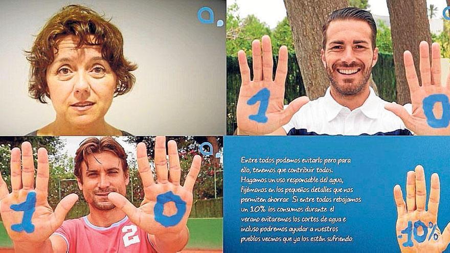 David Ferrer y Xavi Torres, concienciados con el agua