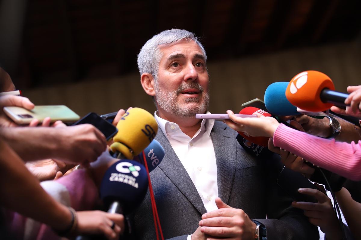 Archivo - El presidente de Canarias, Fernando Clavijo