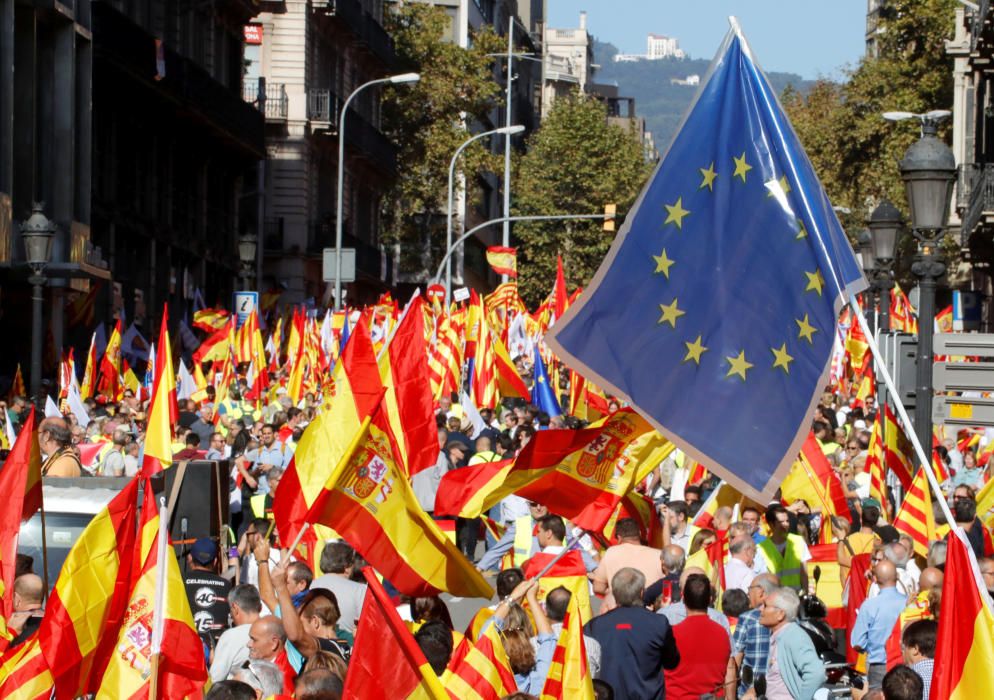 Manifestación en Barcelona por la unidad de España