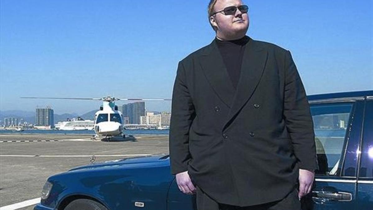 Millonario 8 Schmitz, fundador de Megaupload, en Hong Kong, sede de la firma de descargas.