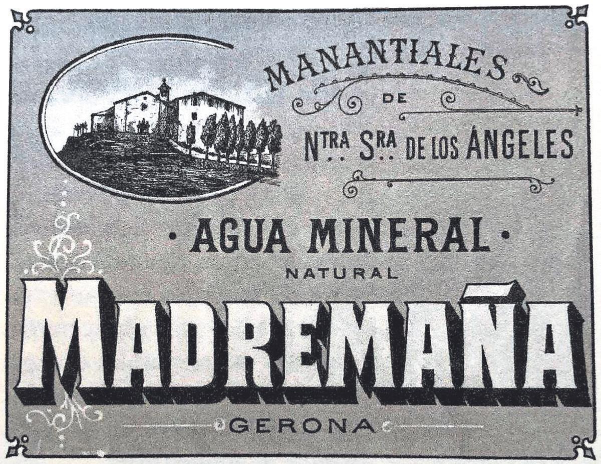 Publicitat de l’aigua mineral de Madremanya.