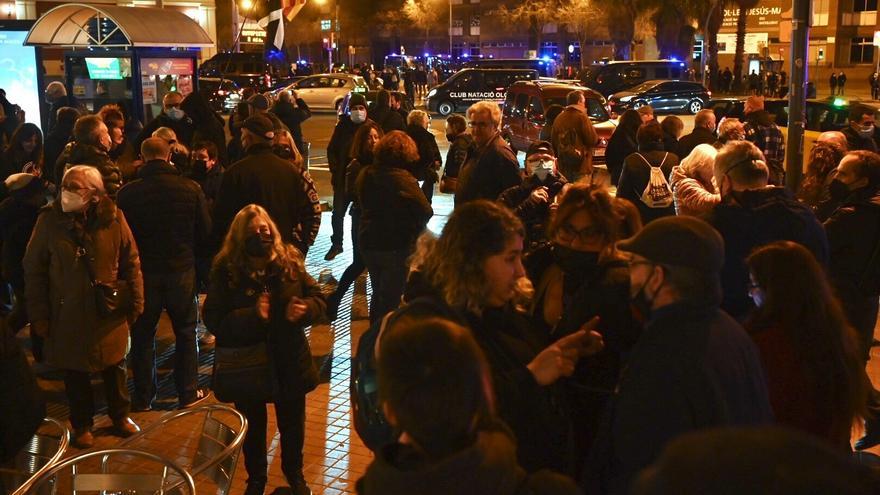 Los independentistas de la Meridiana cortando el tráfico