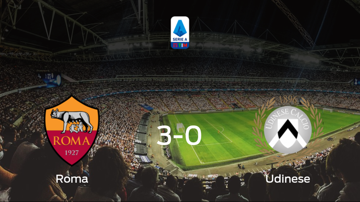 La AS Roma se queda con los tres puntos ante el Udinese (3-0)