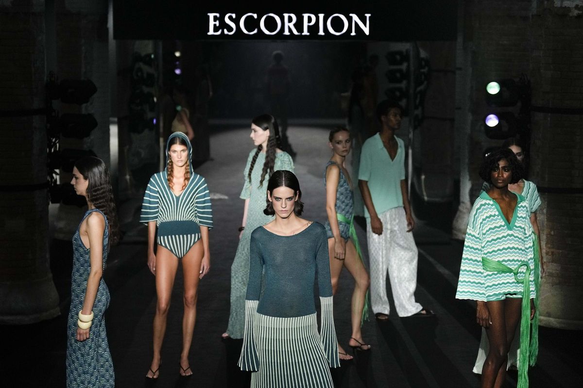 Desfile de la firma Escorpion durante la primera jornada de la pasarela 080 Barcelona Fashion