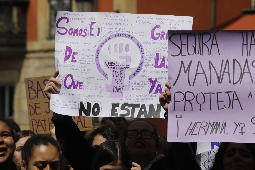 Manifestación en Gijón.