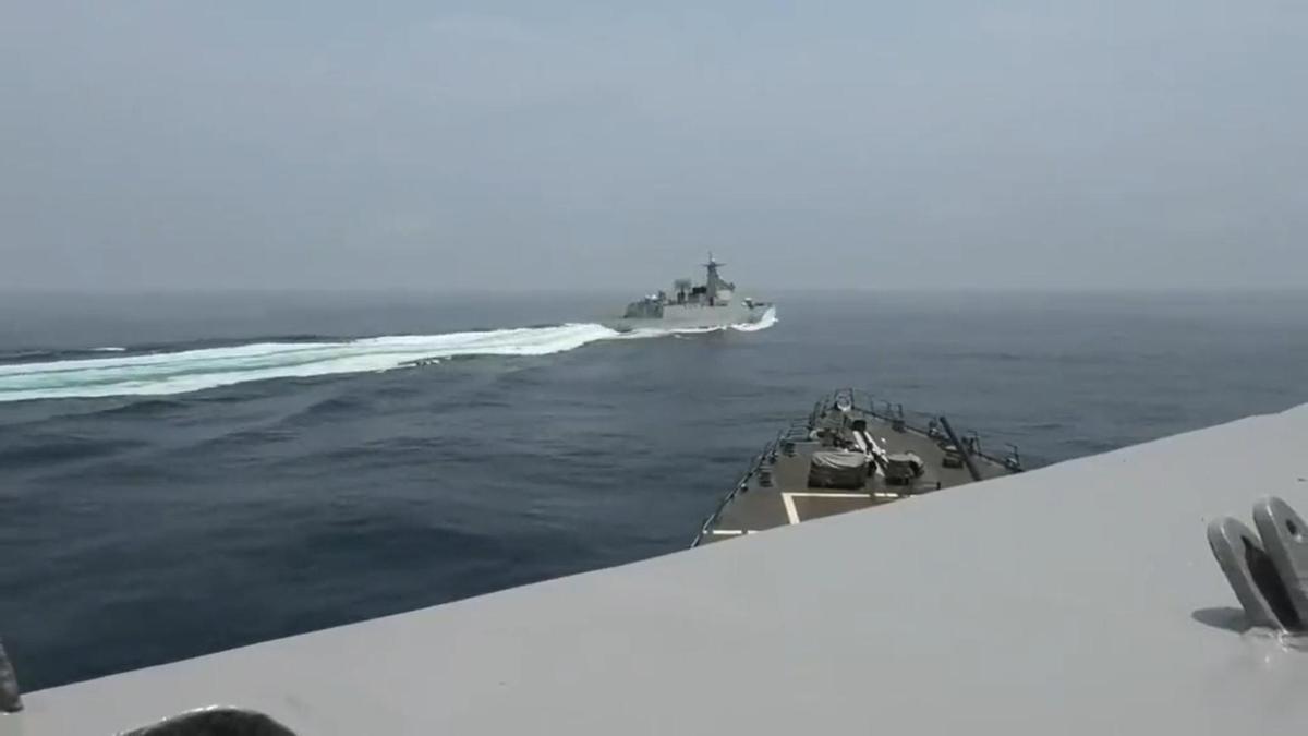 Els EUA publiquen un vídeo de la temptativa de col·lisió d'un vaixell de guerra xinès a l'estret de Taiwan