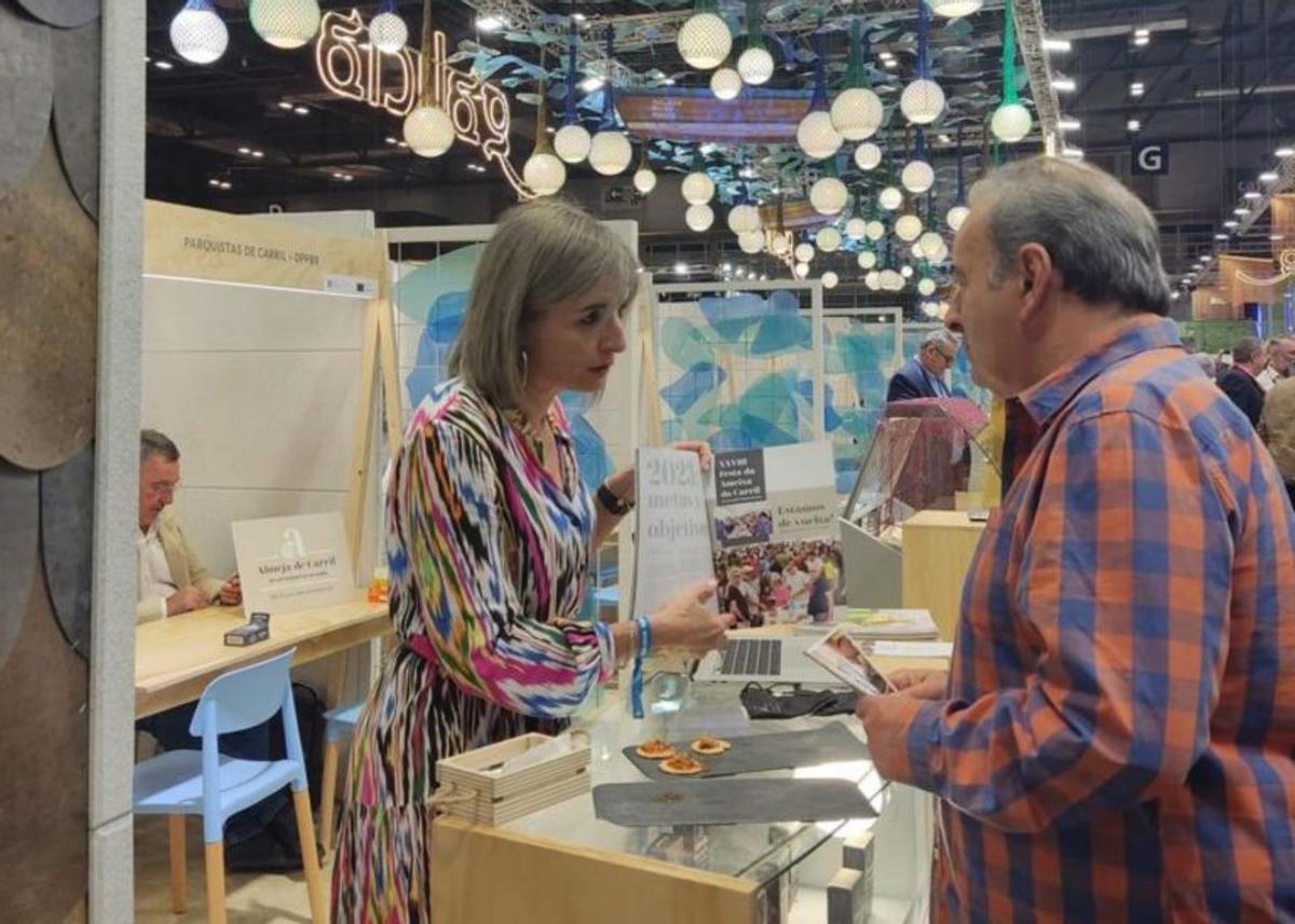 Ana Rivas, durante la promoción de la almeja realizada en Madrid. | //  JAVIER TENIENTE