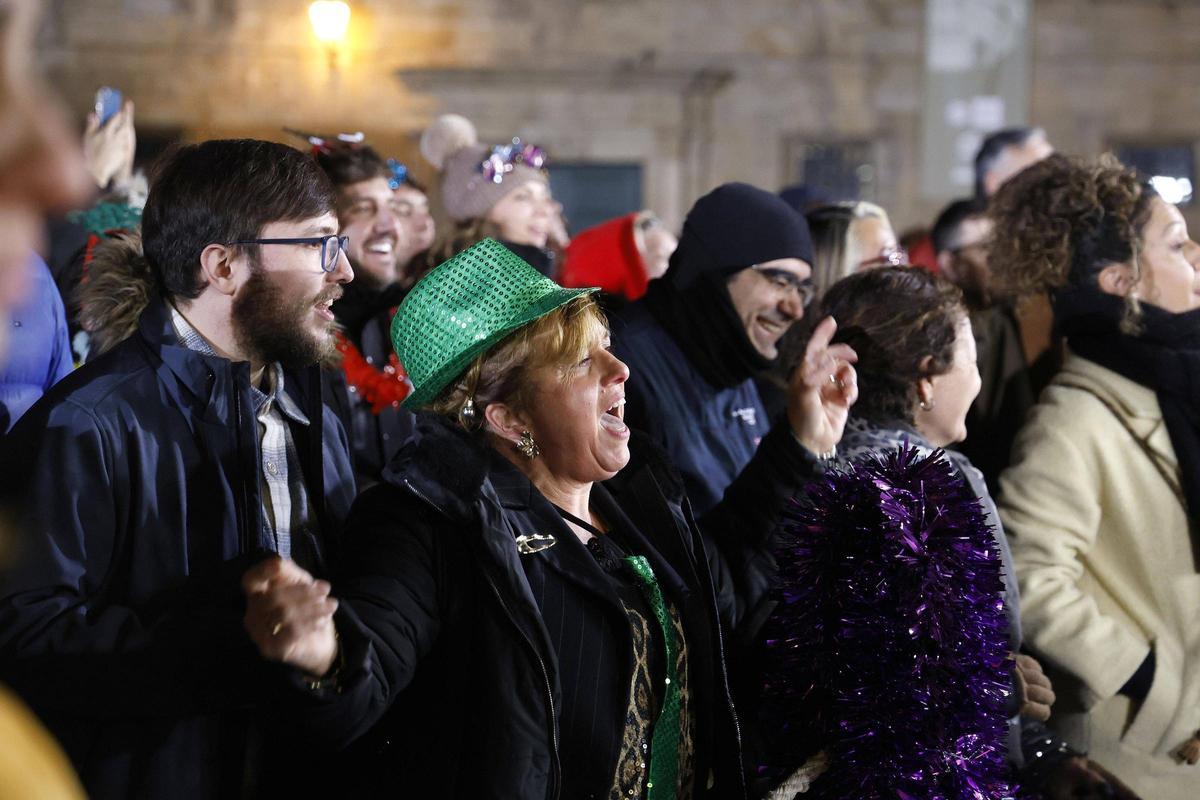 Santiago da la bienvenida al 2026 en el Obradoiro Santiago da la bienvenida al 2026 en el Obradoiro