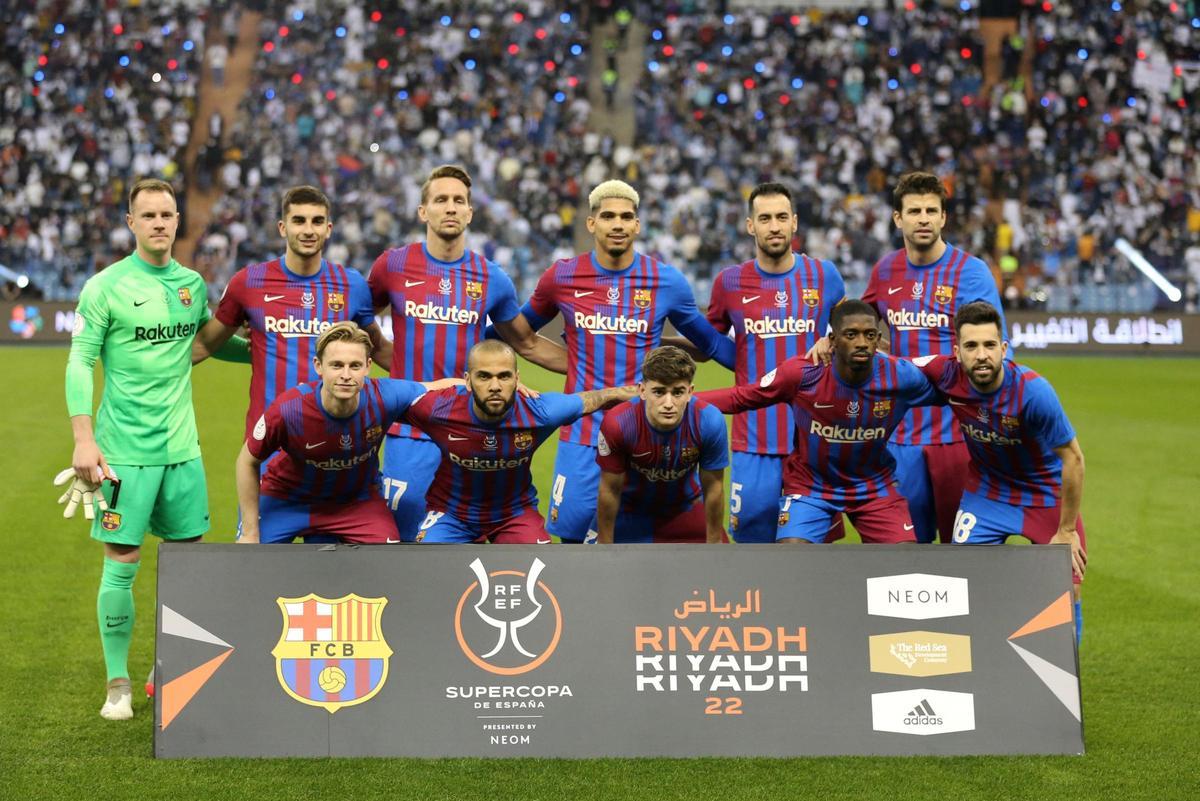 Alineación del Barcelona.