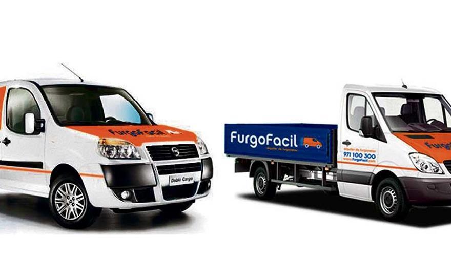 Lieferwagen der Firma Furgofácil.
