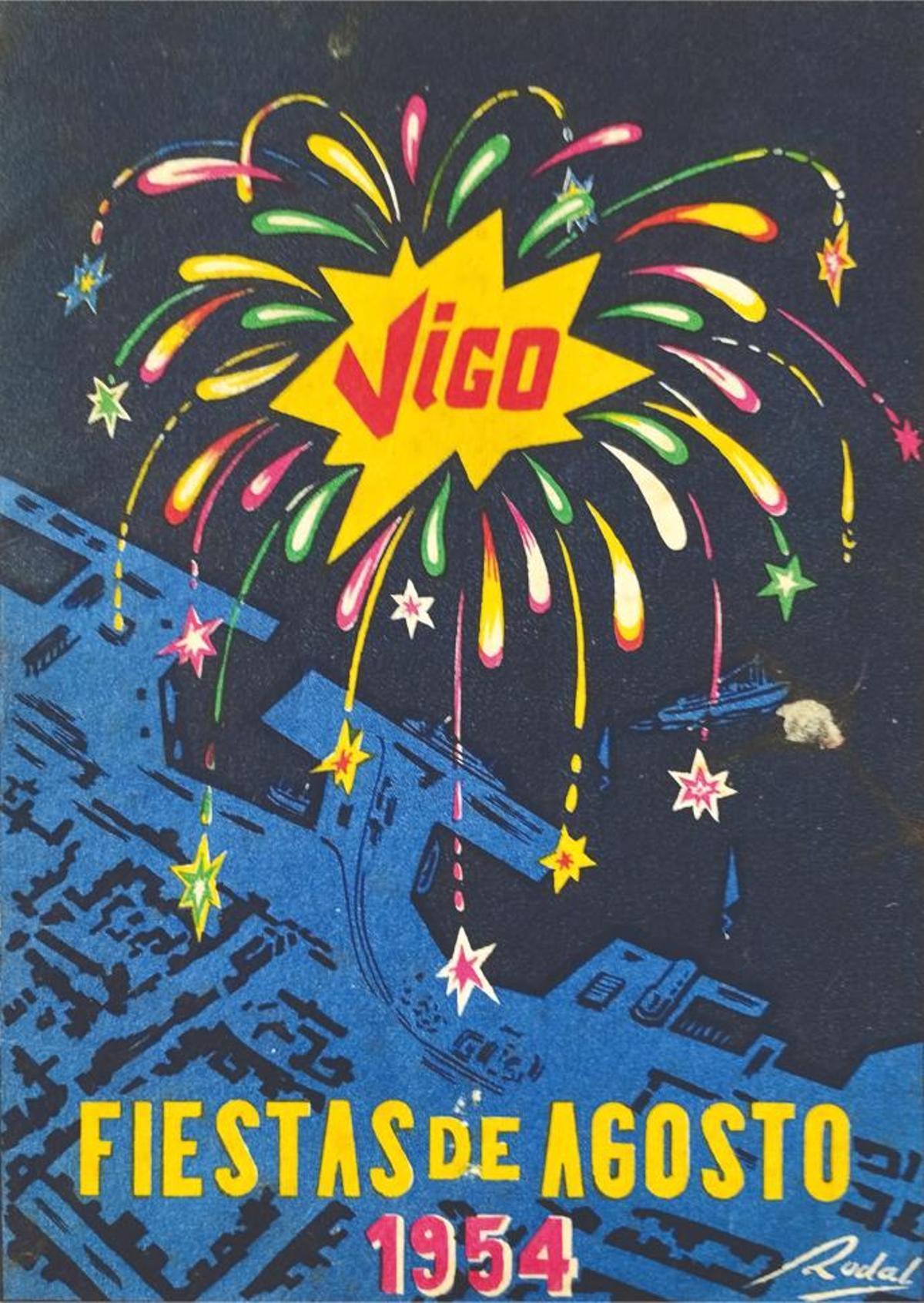 Cartel de las fiestas de Vigo en agosto Cartel de las fiestas de Vigo en agosto