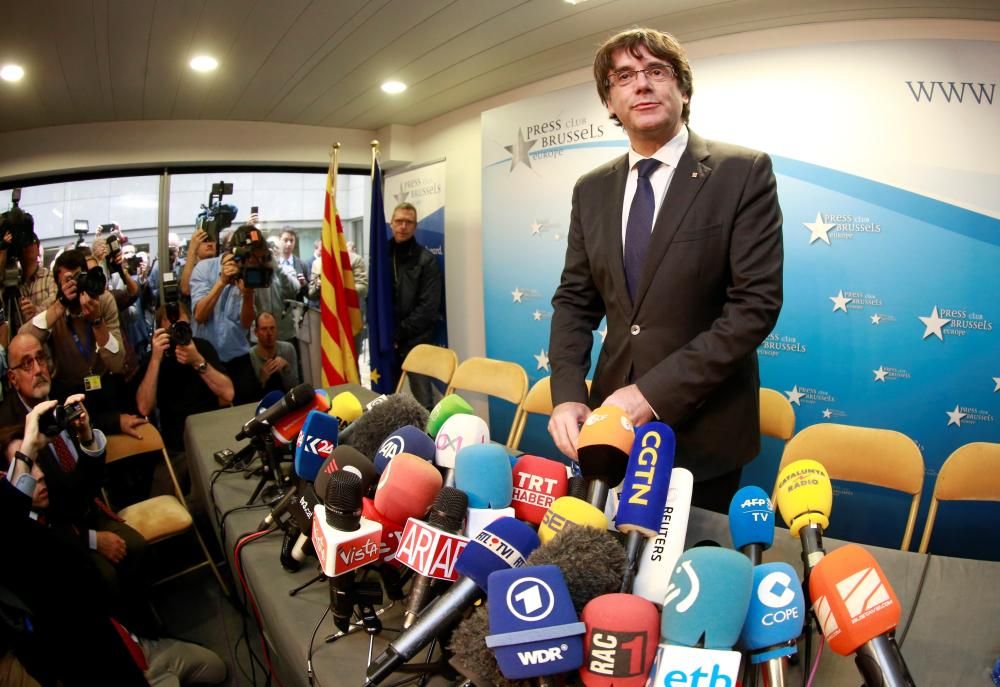 Carles Puigdemont, a Brussel·les