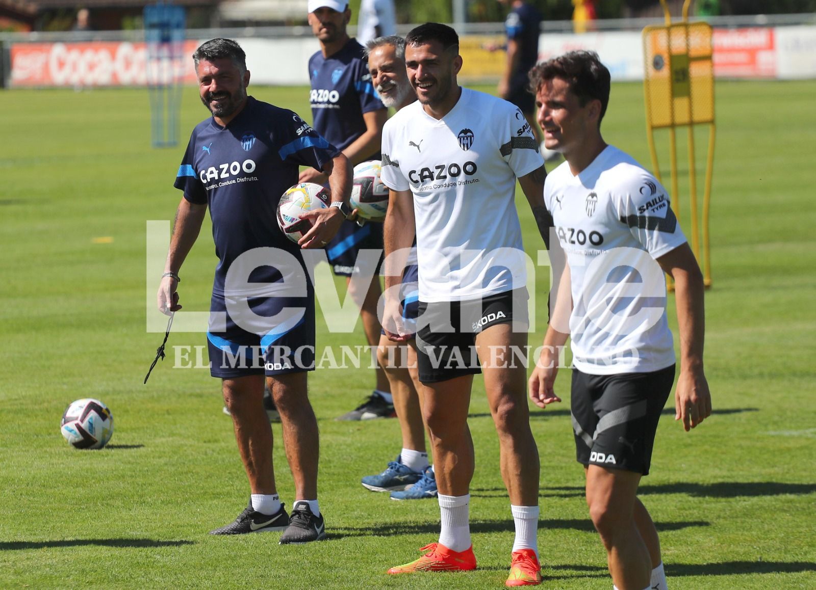 Entrenamiento del Valencia CF en Suiza