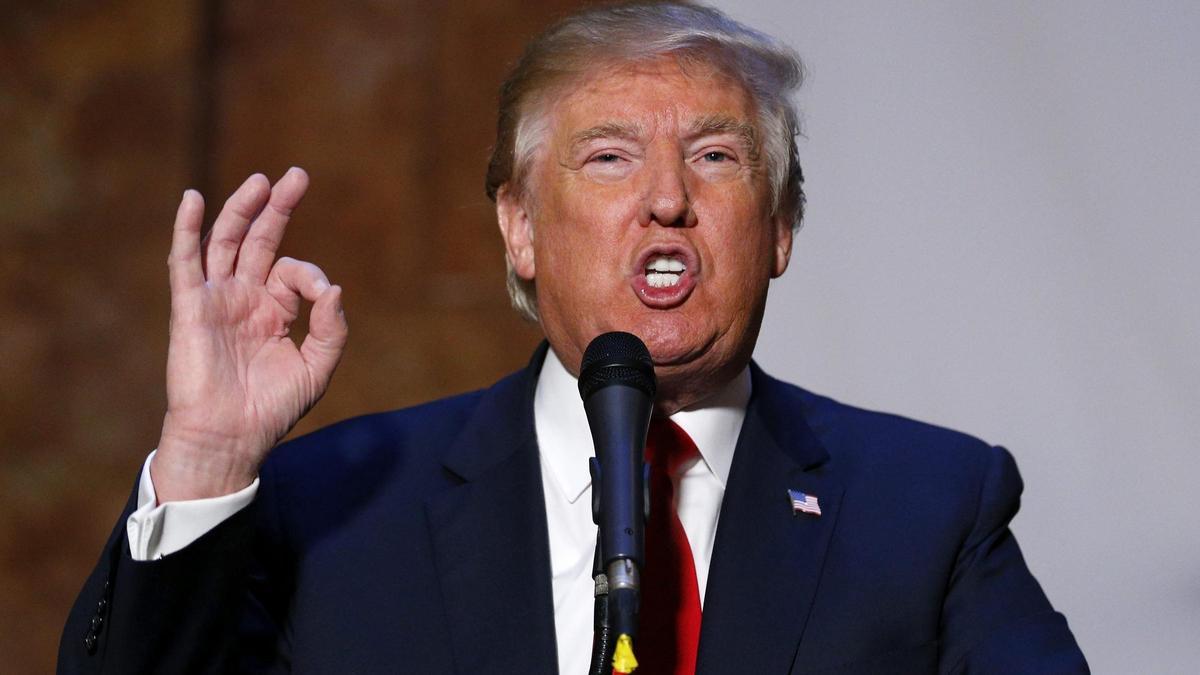 Donald Trump, durante un acto en noviembre de 2015, en el edificio Trump de Nueva York.