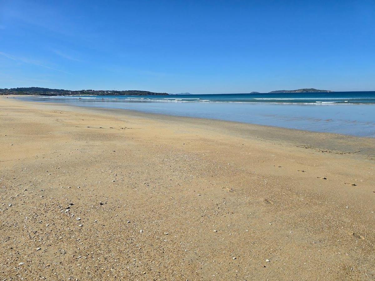 La radiante imagen que ofreció estos días la playa de A Lanzada, durante la llamativa bajamar.