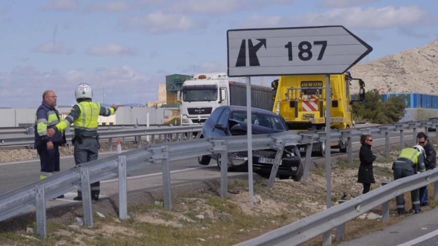 El accidente de esta mañana en el primer acceso a Villena