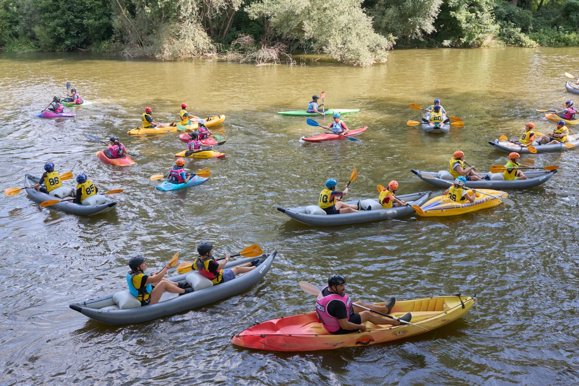 El descens en piragua al Ter, en imatges