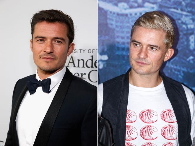 Orlando Bloom sorprende a todos sus seguidores tiñéndose de rubio platino