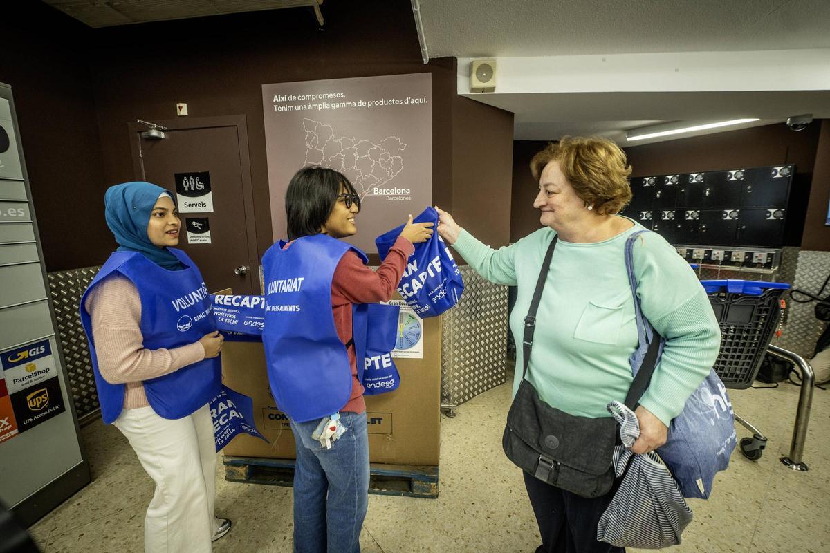 Empieza la recogida solidaria de alimentos del Gran Recapte